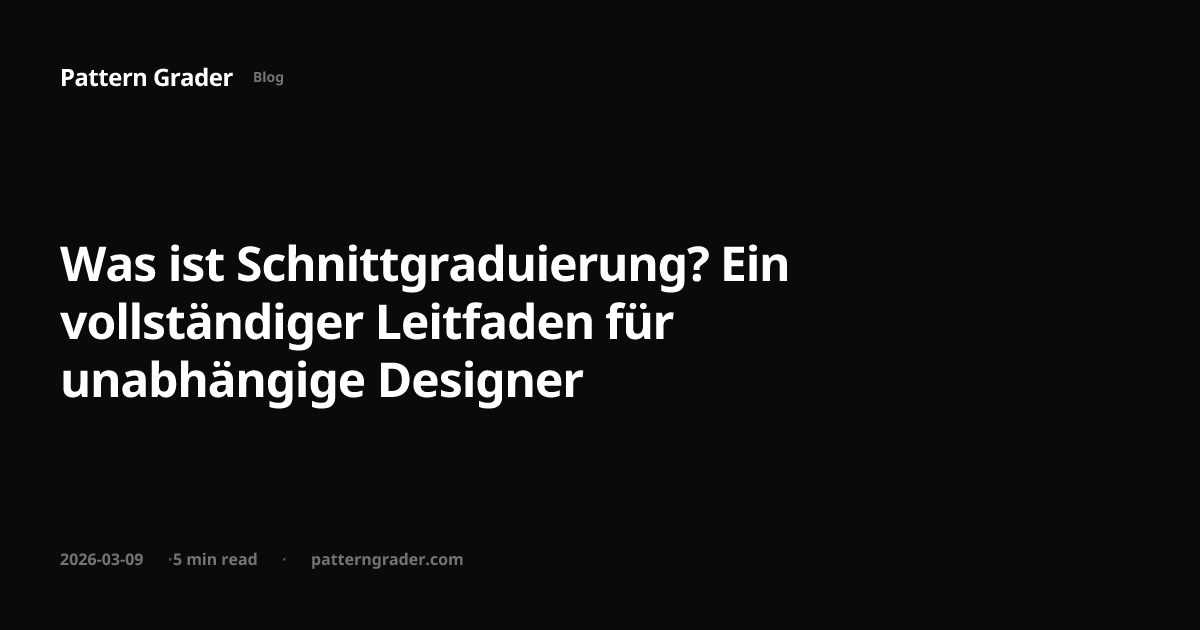 Was ist Schnittgraduierung? Ein vollständiger Leitfaden für unabhängige ...