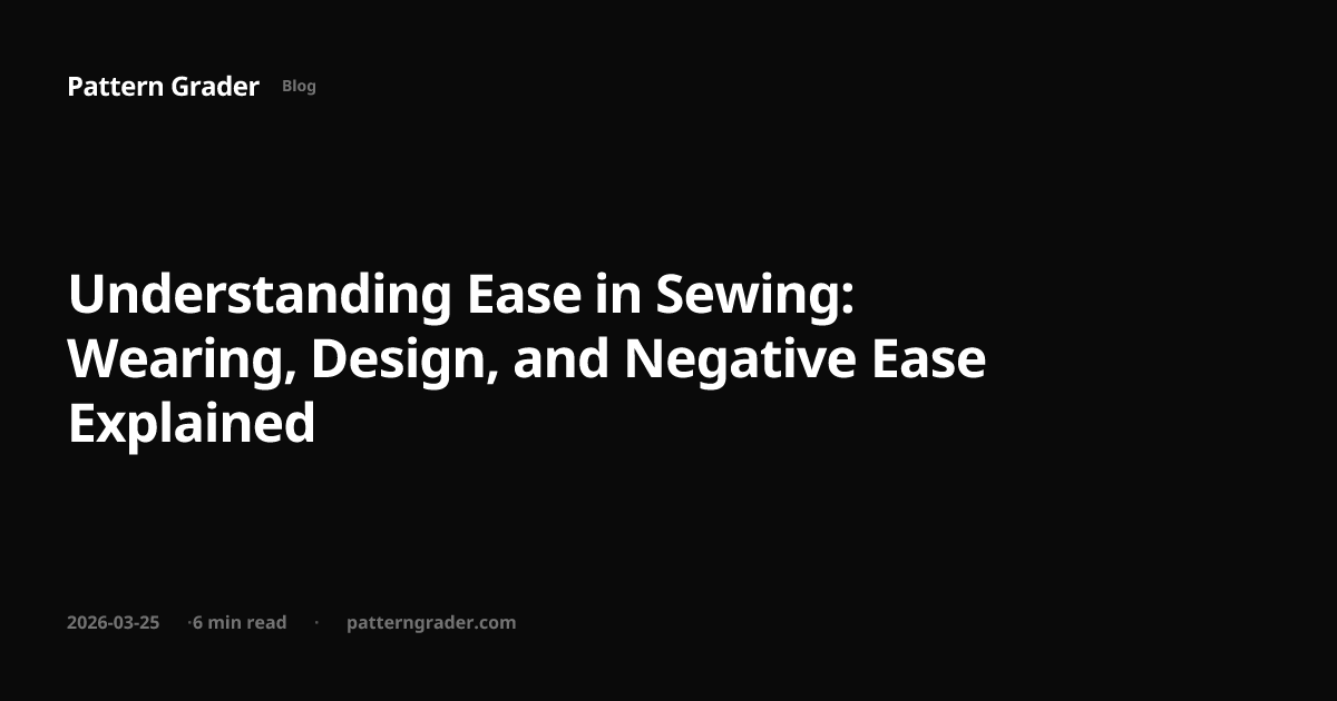 Understanding Ease in Sewing: Wearing, Design, and Negative Ease ...
